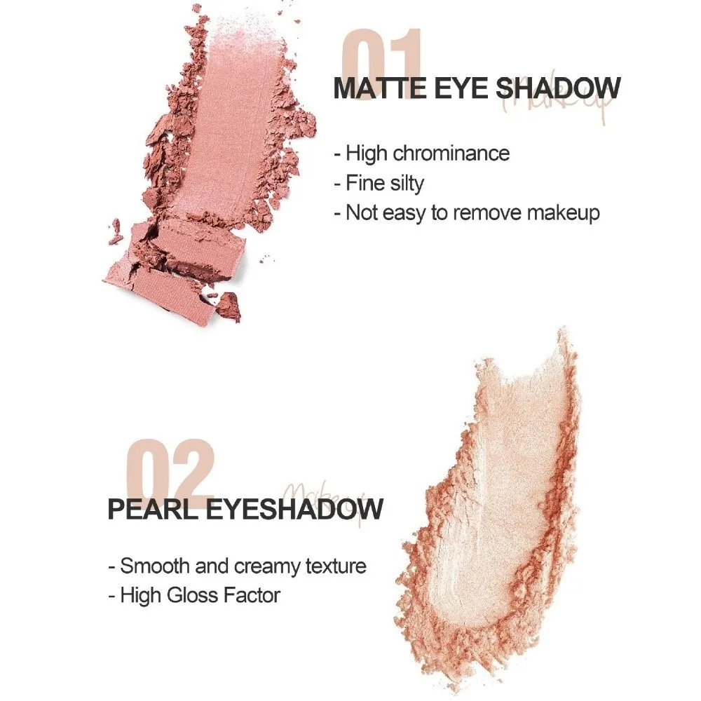 Matte Double-head Eyeshadow Stick High Gloss Metallic Pearl Pigment Eyeshadow Multi-Color Colorful Long Lasting Cream Shadow