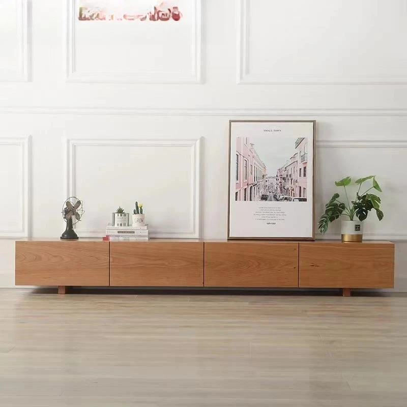 Solid wood TV cabinet Modern simple audio-visual cabinet