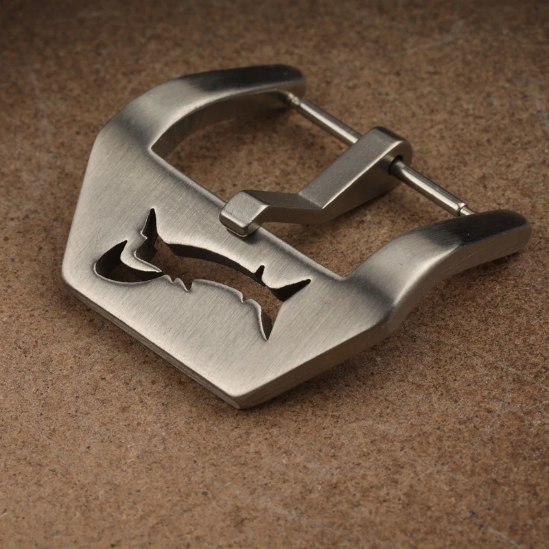 304 stainless steel buckle, 20 22 24MM genuine leather strap buckle, matte brushed strap accessory buckle