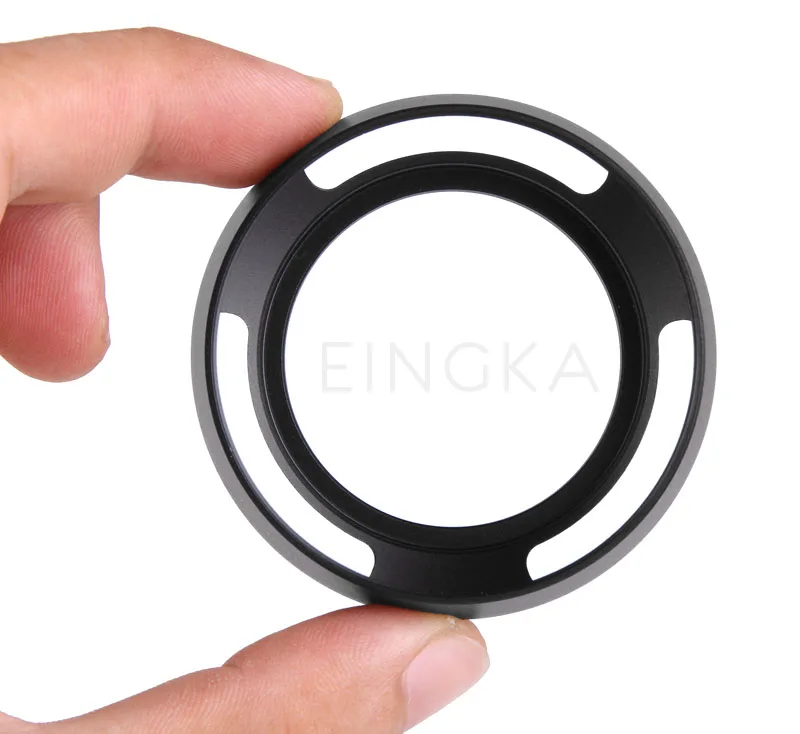 Black/Silver Camera Lens Hood Metal Sun Shade Cover 37mm 39mm 40.5mm 43mm 46mm 49mm 52mm 55mm 58mm Thread Mount