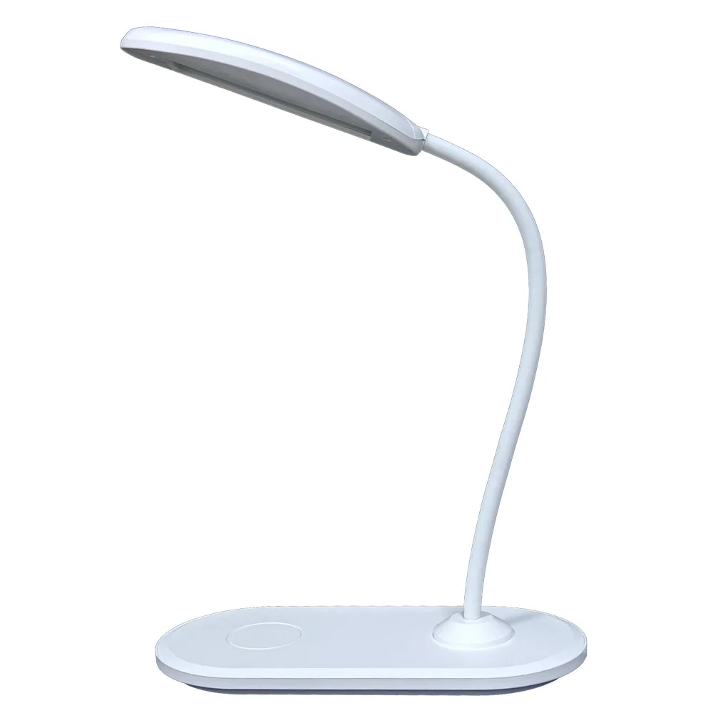 

15W Led Desk Lamp With Phone Wireless Charger USB Port Charging Dimmable Eye Care Office Lamp For Work Folding Design Home