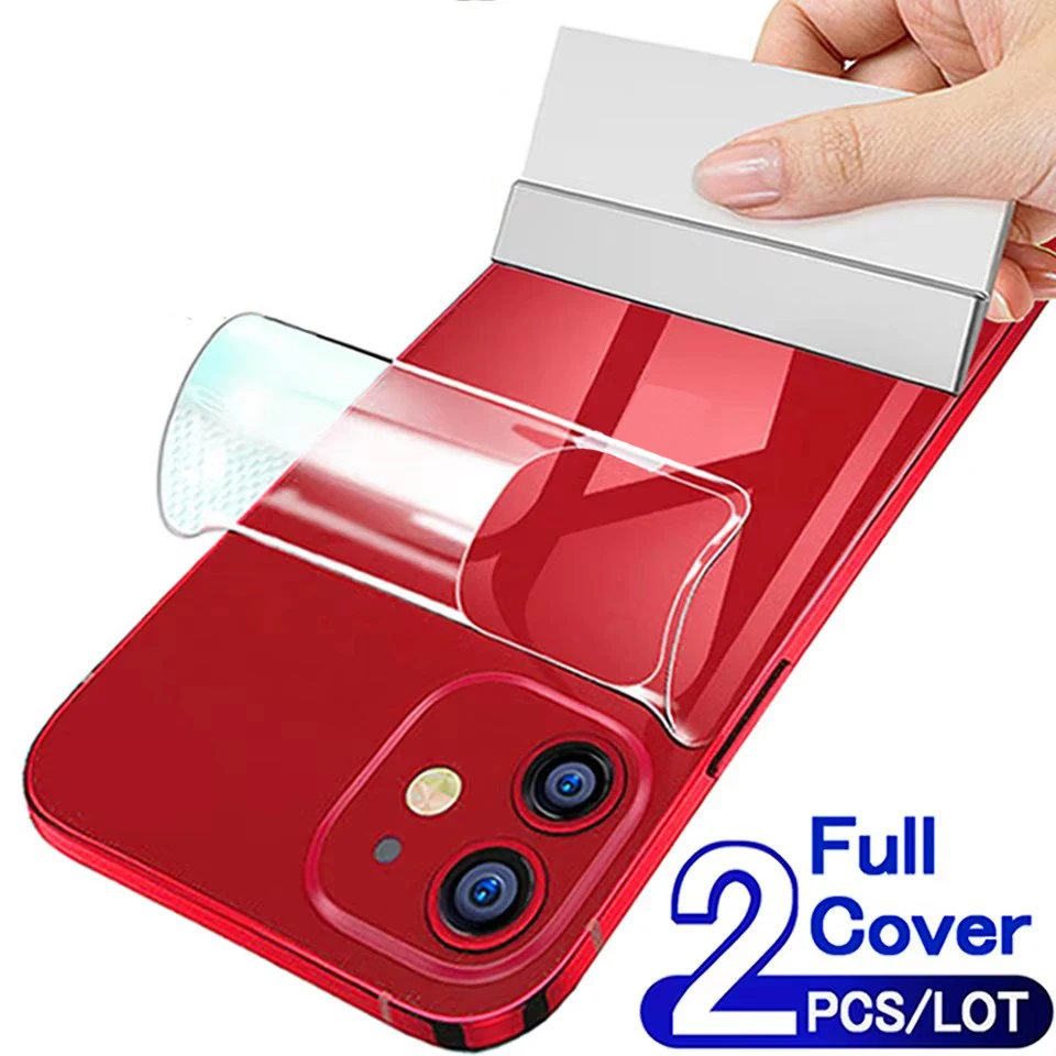 

2pcs full cover back hydrogel film for apple iphone 11 12 13 pro max mini screen protector for 14 pro max 6 6s 14 plus not glas