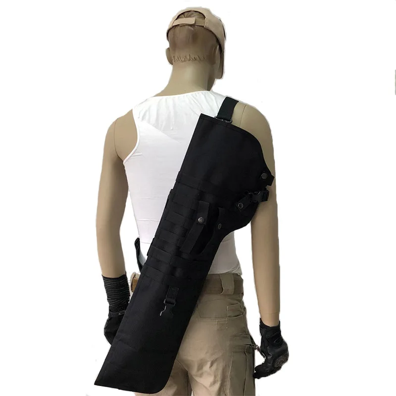 Airsoft Accessories Tactical Equipment Rifle Shotgun Scabbard Bag Molle Shoulder Rifle Case Holster Hunting Long Gun Knife Bag