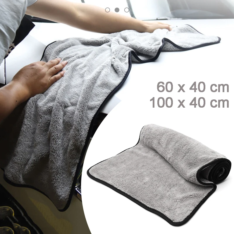 

Car Cleaning Microfiber Towel Auto Care Polishing Towels Detailing Car Cleaning Drying Cloth Towels for Cars Washing 100x40cm