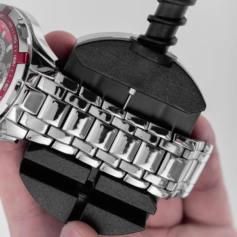 أدوات إصلاح الساعة، قم بإزالة براغي غطاء الساعة، وإزالة براغي الحزام، واستبدال قضيب توصيل الحزام، ومجموعة أدوات مكونة من 16 قطعة