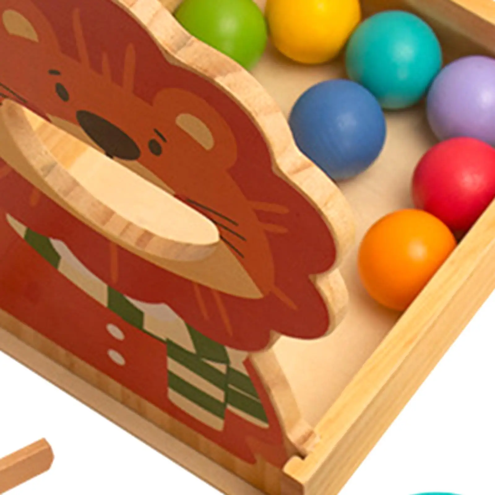 컵에 나무 공 색상 정렬 및 계산 소년 소녀 어린이