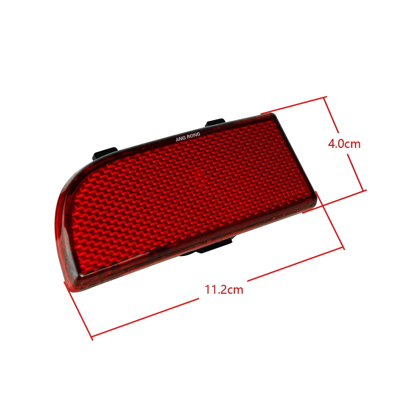 ANGRONG 2x Rear Bumper Reflector Red Lens No Light For Mercedes Benz W639 Vito Viano 2003-2014