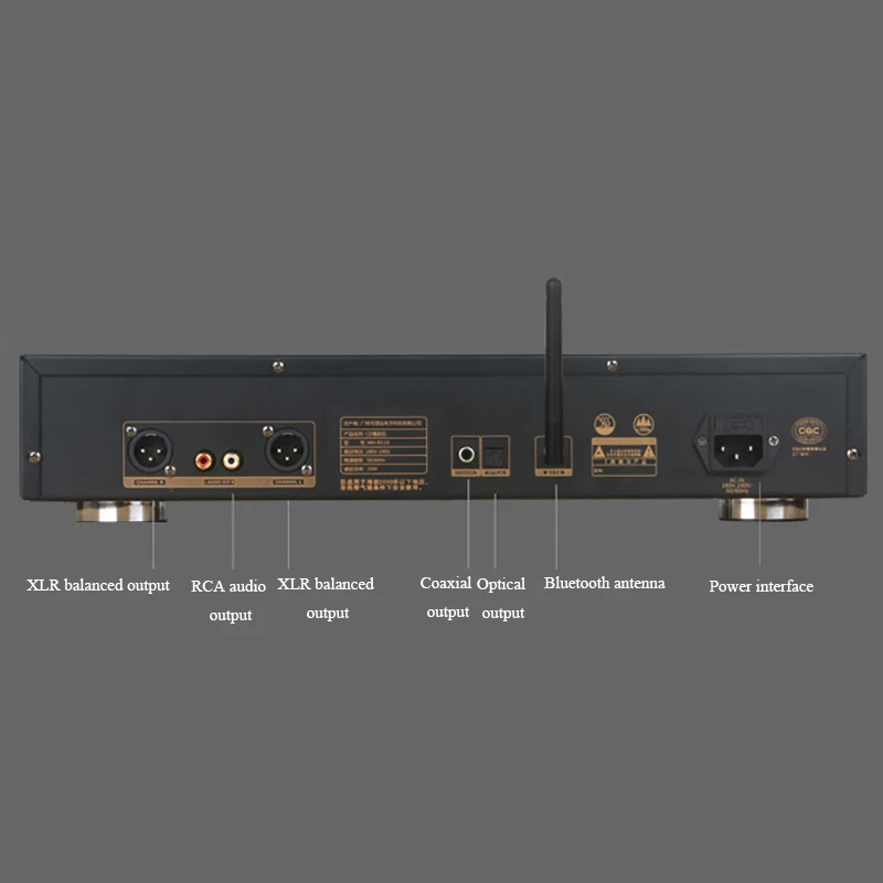 Professional HIFI Tube CD Player DTS Decoding SPH8104 Bluetooth 5.2 Audiophile Pure CD Player USB Reading Toroidal Transformer