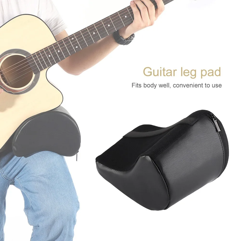 Portable Sponge Guitar Leg Pad Black Guitar Sponge Cushion Guitar Leg Support For Guitarist
