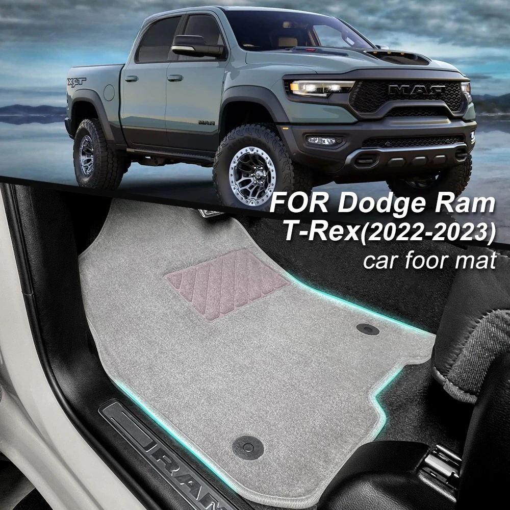

Car Floor Mats For Dodge Ram T-Rex 2022 2023 Cargo Liner Trunk Mats Backrest Pad Protection