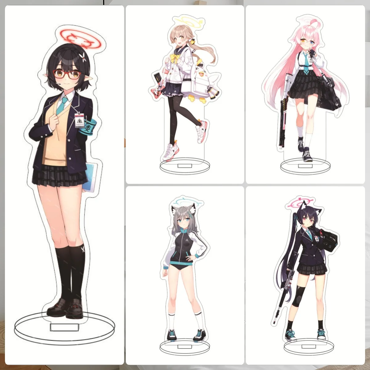 

Cute Anime Blue Archive Game Acrylic Stand Model Figure Misono Mika Shirasu Azusa Yutori Natsu Cosplay Model Plate Desk Decor