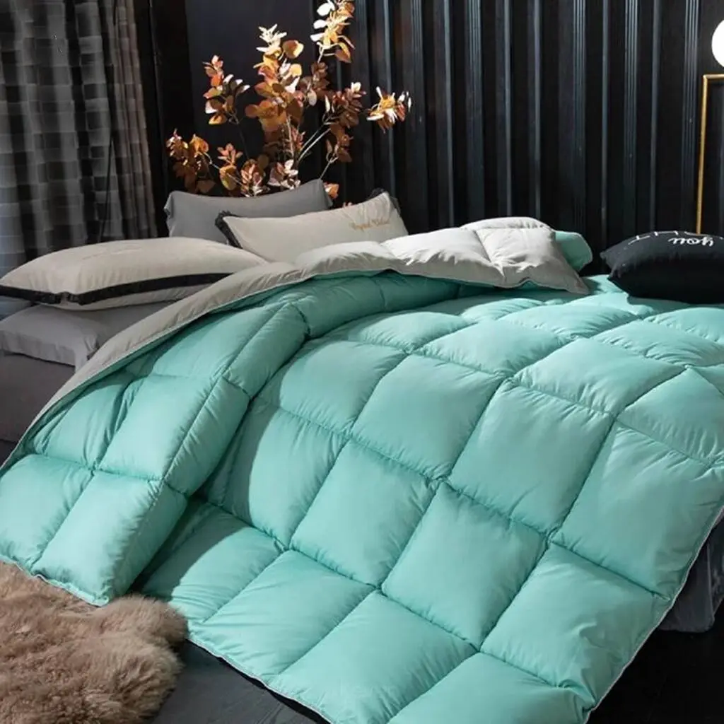 Hotel Winter Quilt Down Goose White Duck Duvet Quilt Thick Blanket Filler With Cotton Cover Single Double Bed Duvets Comforter