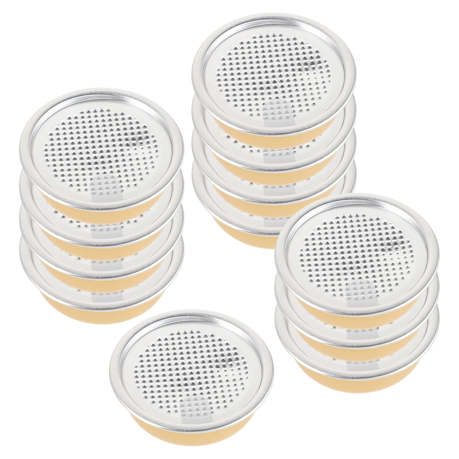 

12Pcs Cubilose Aluminum Food Cans Refillable Storage Containers for Snacks Candy Treats Food Preservation Tins