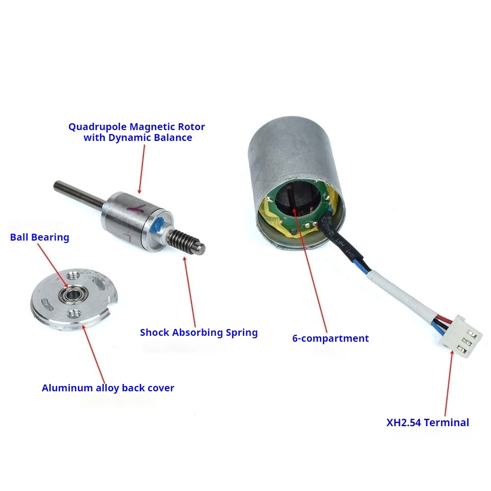

​Inner-rotor High-speed Brushless Motor with Strong Magnetic Force and Large Torque Double Ball Bearing 3-phase Brushless Motor