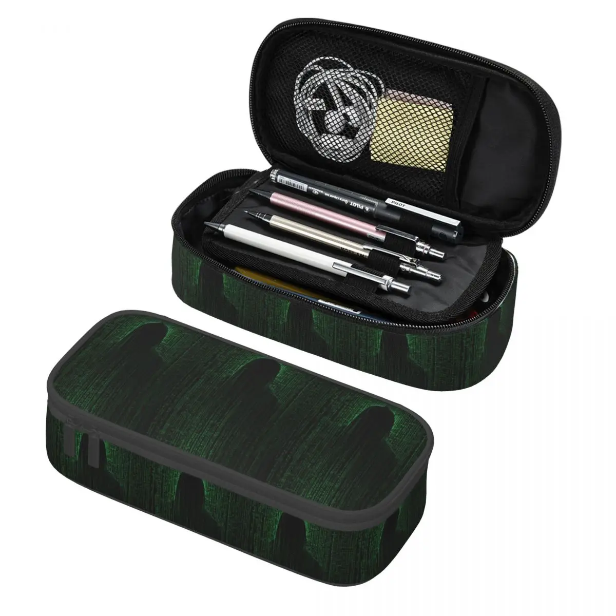 Hacker Code Binary Code Geek Science Computer Pencil Cases Pencil Pouch Storage Stationery Supplies Pen Box Pencil Bag for Kids