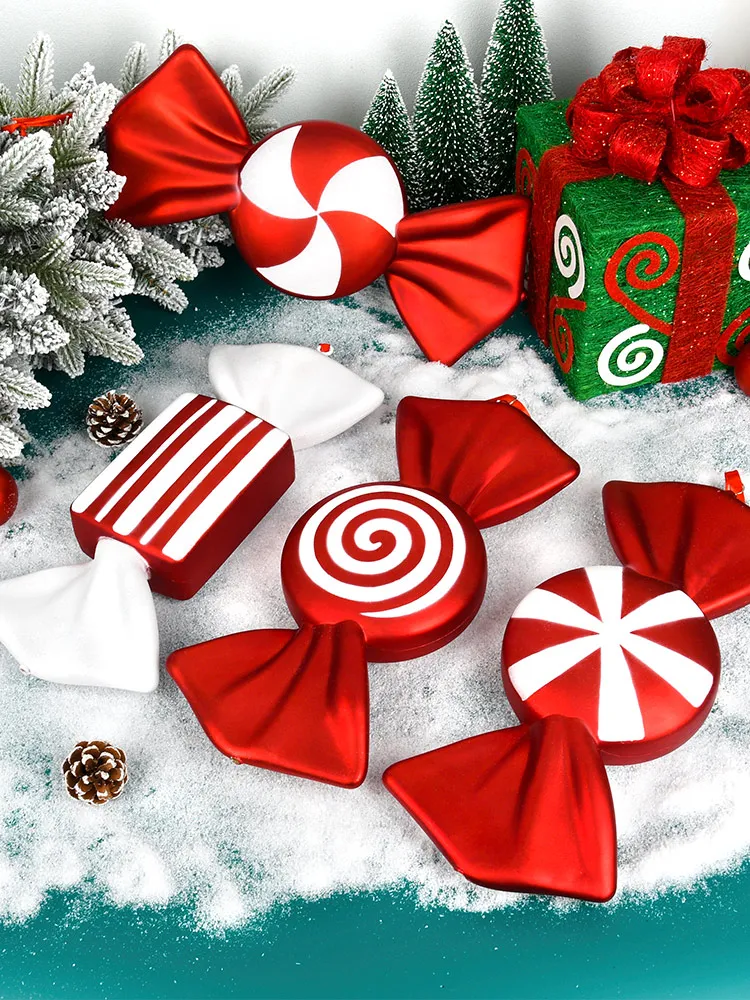 

Рождественские украшения окрашенные конфеты 40 см