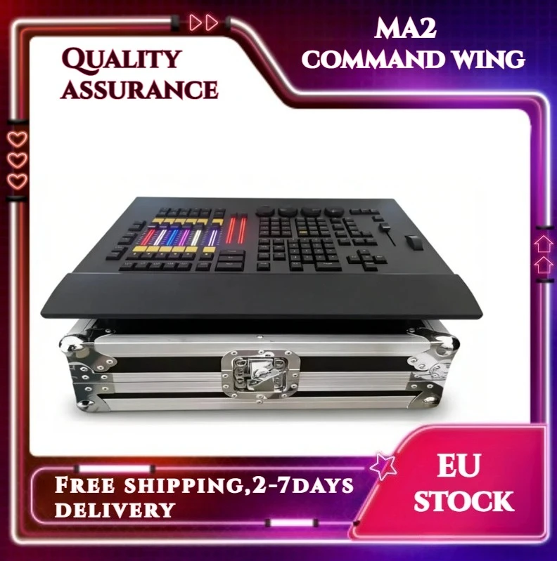 Console de contrôle d'éclairage de scène populaire MA2 Fader Wing, console d'éclairage LED DMX 512 pour projecteurs LED Par et Spotlights à tête mobile, contrôle DJ