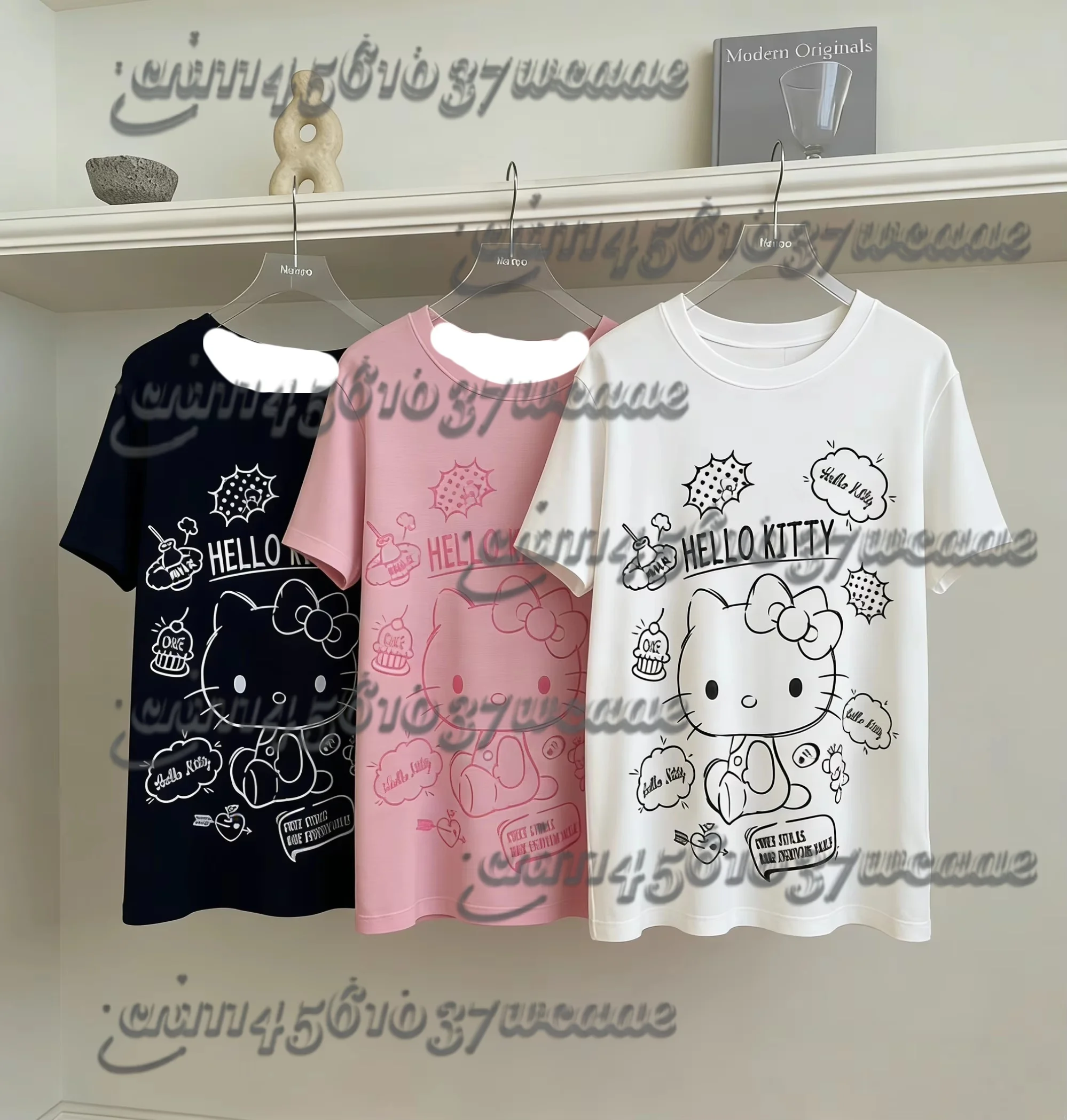 camiseta-hellocat-verao-2026-estampa-grafica-de-desenho-animado-de-sorvete-com-grafite-fofo-estilo-y2k-roupa-de-maternidade-casual-respiravel-e-macia