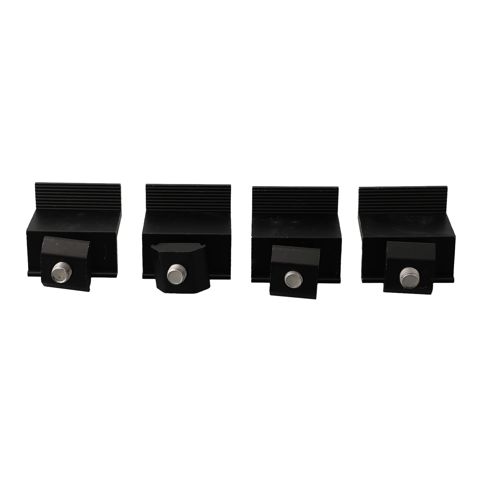Solar Modules PV Brackets Trapezoidal Sheet Flat Roof Aluminium Mounting Rail End Clamp PV Solar-Panel Mount Accessories
