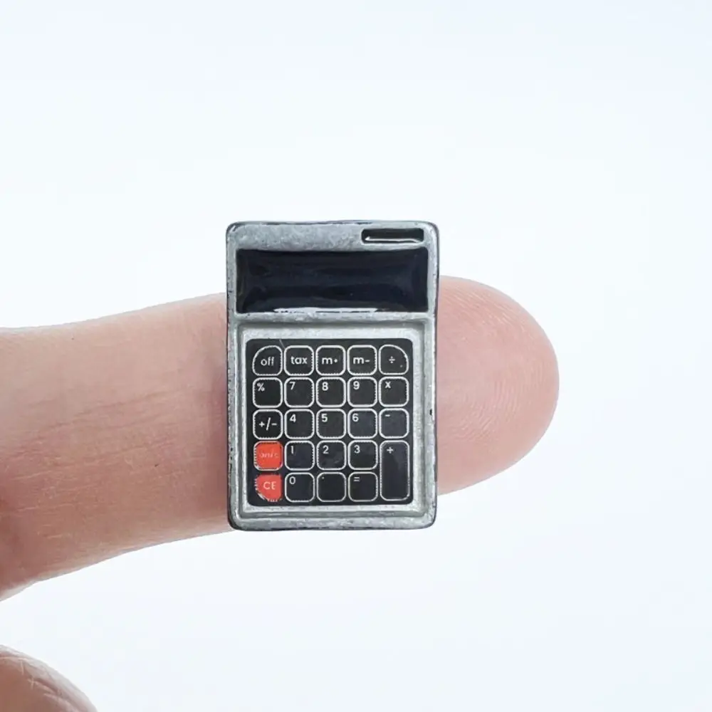 

Simulation 1:12 Dollhouse Calculator Creative Mini Dollhouse Miniature Calculator Furniture Cute