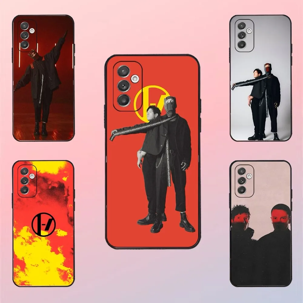 

T-Twenty One P-Pilots Phone Case For Samsung S25,S24,S23,S22,S21,S20,S10,Ultra,Plus,Lite,FE,Soft Silicone Black Cover