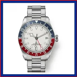 Men's Watch Greenwich-type Waterproof Mens Watches M79830-0010 New White Plate Cola Ring Mechanical Leisure Sports Watch