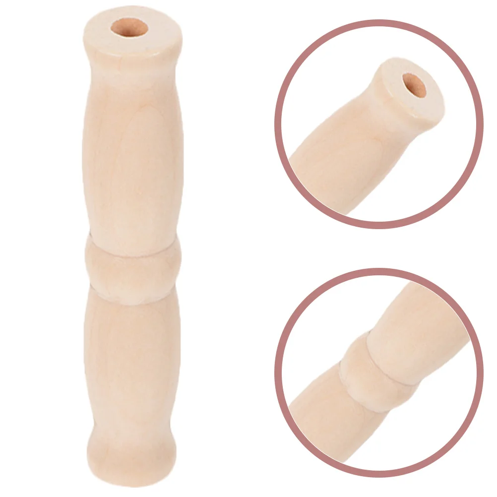 

5pcs Wooden Handle Bucket Repair Replacement Parts Lightweight Ergonomic Grip For Baskets Paint Containers Carry Handle Storage