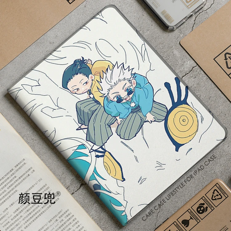 

Satoru Gojo Anime Geto Suguru For Sansung Galaxy Tab A7 Lite 8.7 2021 Case S9 Plus Tri-fold stand Cover Galaxy Tab S6 Lite S8 S7