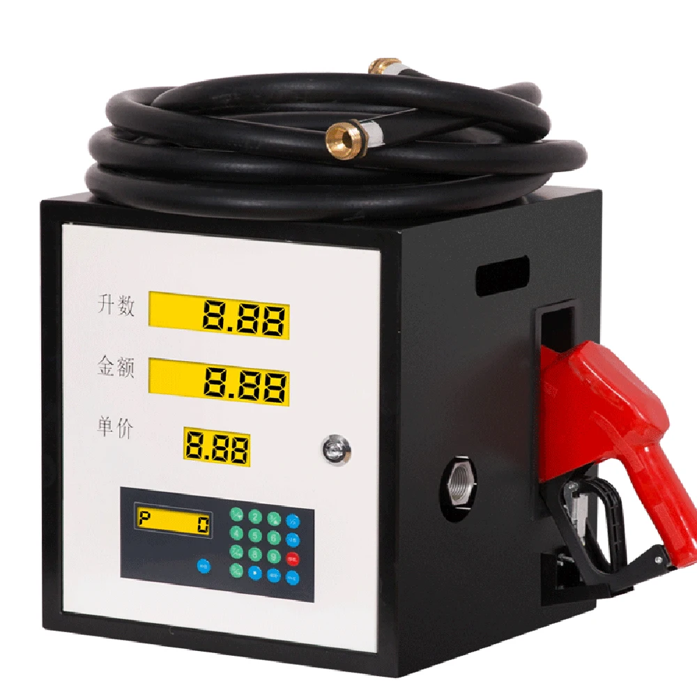 

12/24/220V Miniature fuel dispenser diesel engine electronic metering with gear metering complete fuel dispenser JYC-60