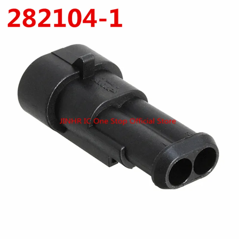 New 10PCS 282104-1, 2-position casing, male terminal casing, wire to wire connection, centerline spacing of 6mm