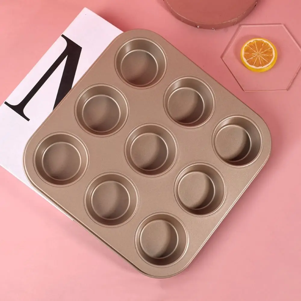 

4/6/9/12 Cavity Small Muffin Pan Carbon Steel DIY Mini Baking Molds Easy Release Non-stick Muffin Dessert Tray Bakeware