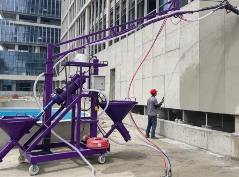 GRC Fiber Glass Roving Spraying Machine Cement Mortar Sprayer Grouting Machine High Pressure Sprayer Moto