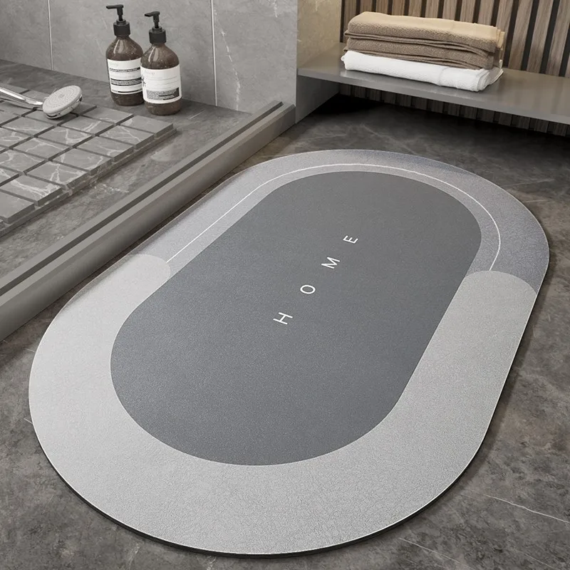 Diatom mud absorbent mat floor mat bathroom bathroom toilet kitchen door thickened non-slip quick-drying foot mat door mat