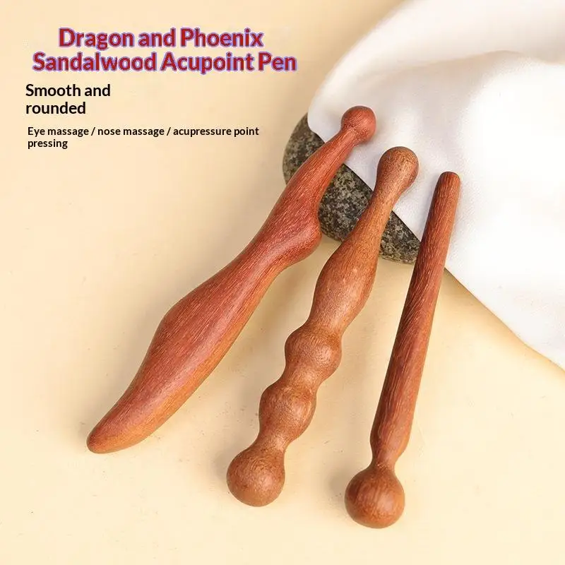 Wooden Acupoint Stick Foot Head Body Massage Stick Meridian Massage Beauty Accessories Acupoint Massage Tool