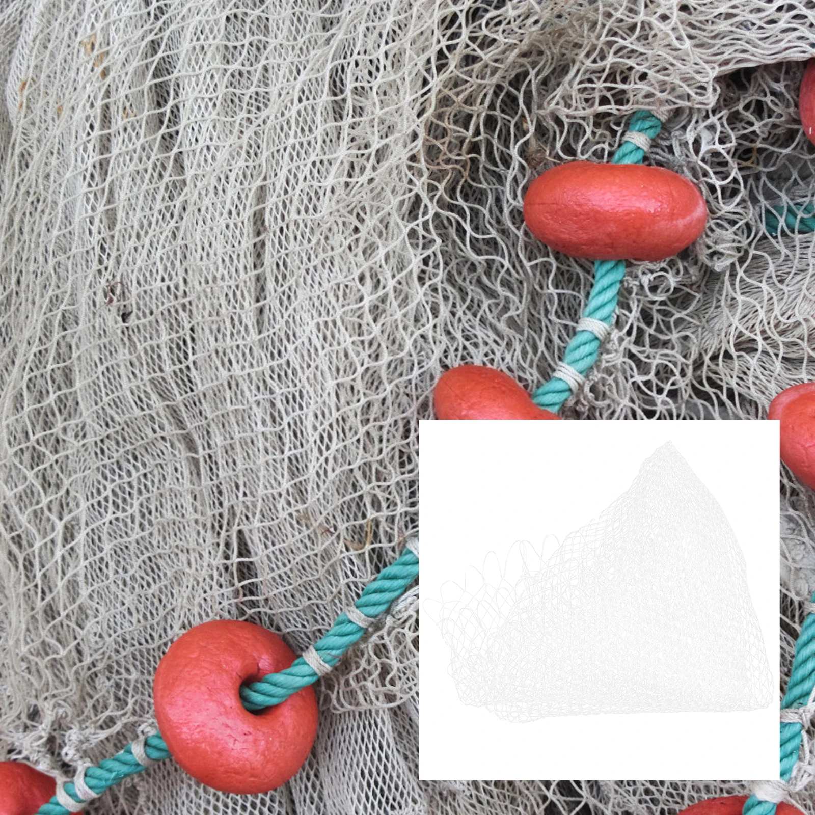 

Nets Portable Nylon Net Head Hand Knitting Fishing Line Seawater River Boat Fishing Easy Fold Lightweight String Bag