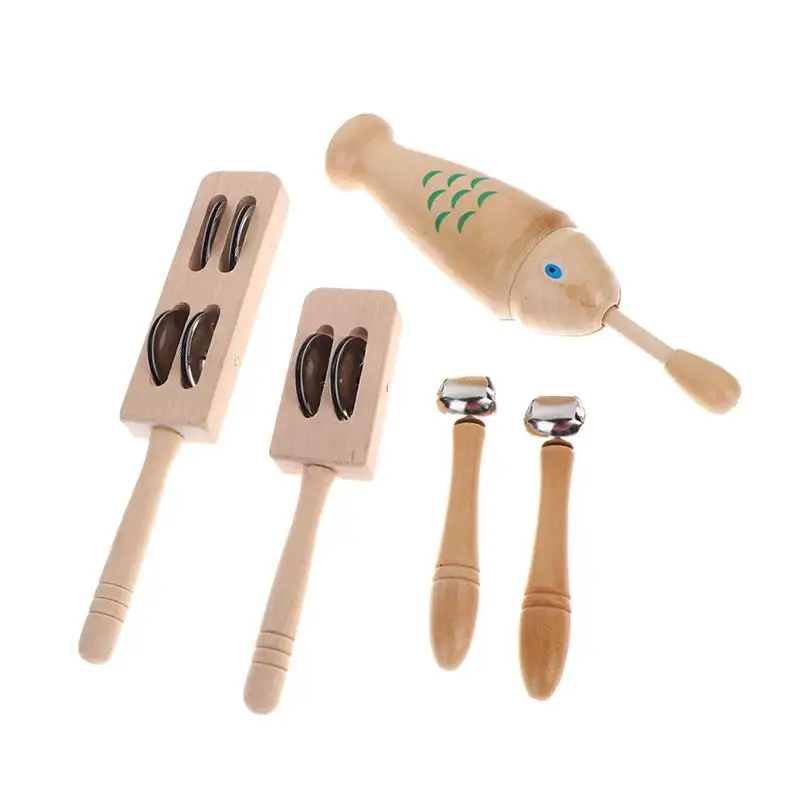 Durable Wooden Musical Instruments for Toddlers Baby Sound and Skill Exploration Set