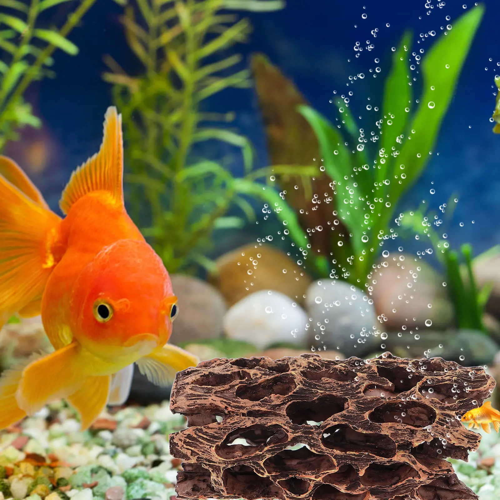 

Изысканное украшение для аквариума: реалистичный декор в виде пней из смолы, укрытие для креветок, ландшафтный декор для аквариума