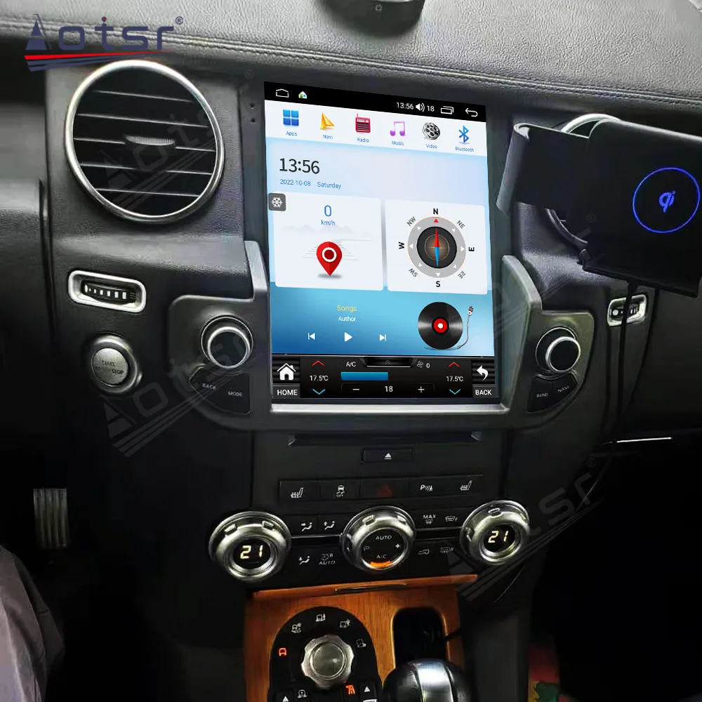 

10,4-дюймовый Android 13 для Land Rover Discovery 4, автомобильный GPS-навигатор CarPlay HD, сенсорный экран, головное устройство, мультимедийный плеер, радиоавто