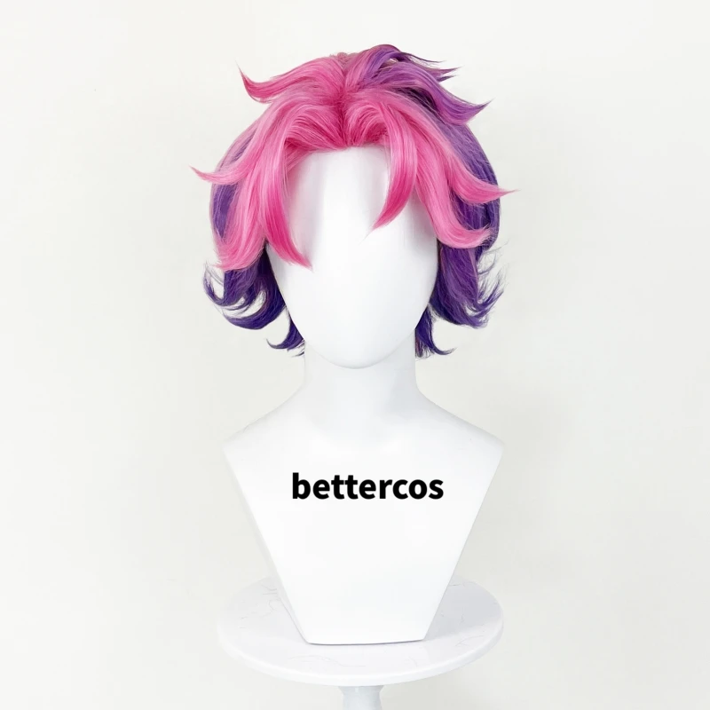 Kayn Cosplay Wig Game LOL Heartsteel Shieda Kayn Short Heat Resistant Synthetic Hair Party Wigs + Wig Cap