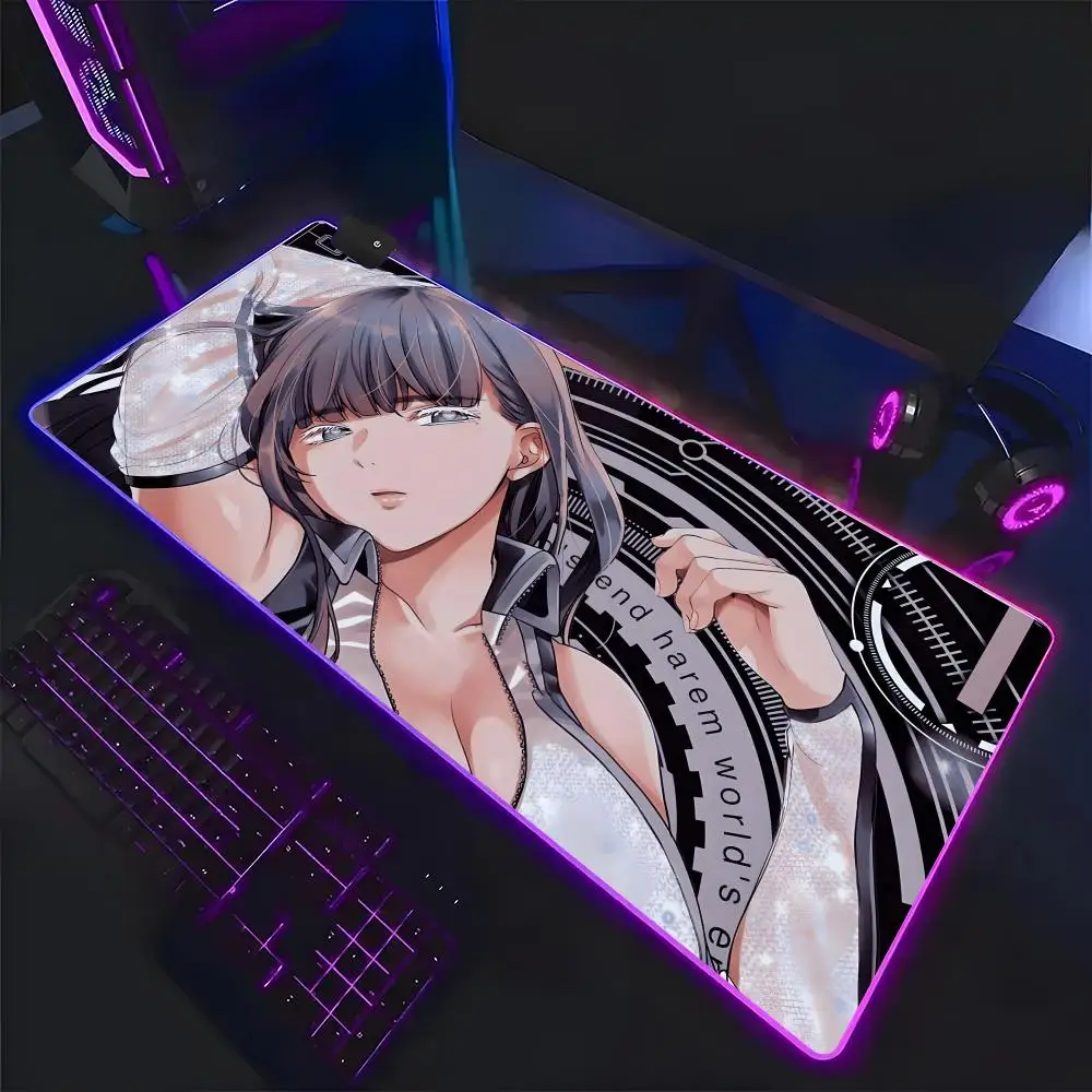 anime Worlds E-end H-harem Mouse Pad Mousepad Large Gaming LockEdge Thickened Computer Keyboard Table Desk Mat