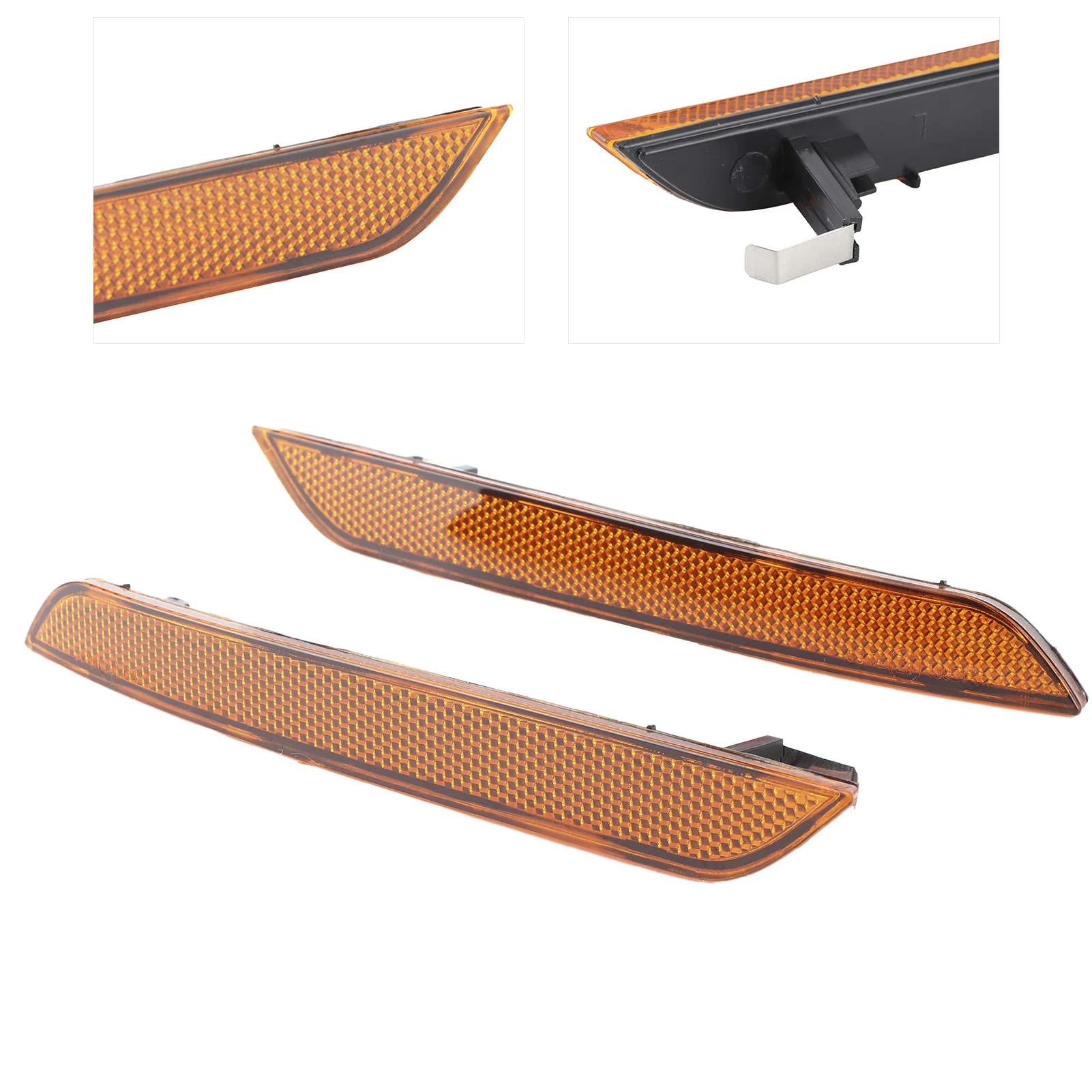 

2 шт. 63147187087 Боковой габаритный фонарь переднего бампера | Янтарная отражающая лампа | Подходит для BMW X6 E71 2008-2014 и X5M 2010-2013 гг. | Вилка