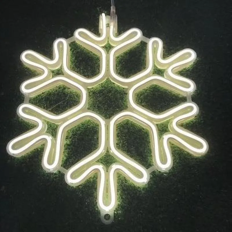 

LED Snowflakes Garland Holiday 220v String Fairy Lights Hanging Ornaments Christmas lights Tree Decorations for Home Party