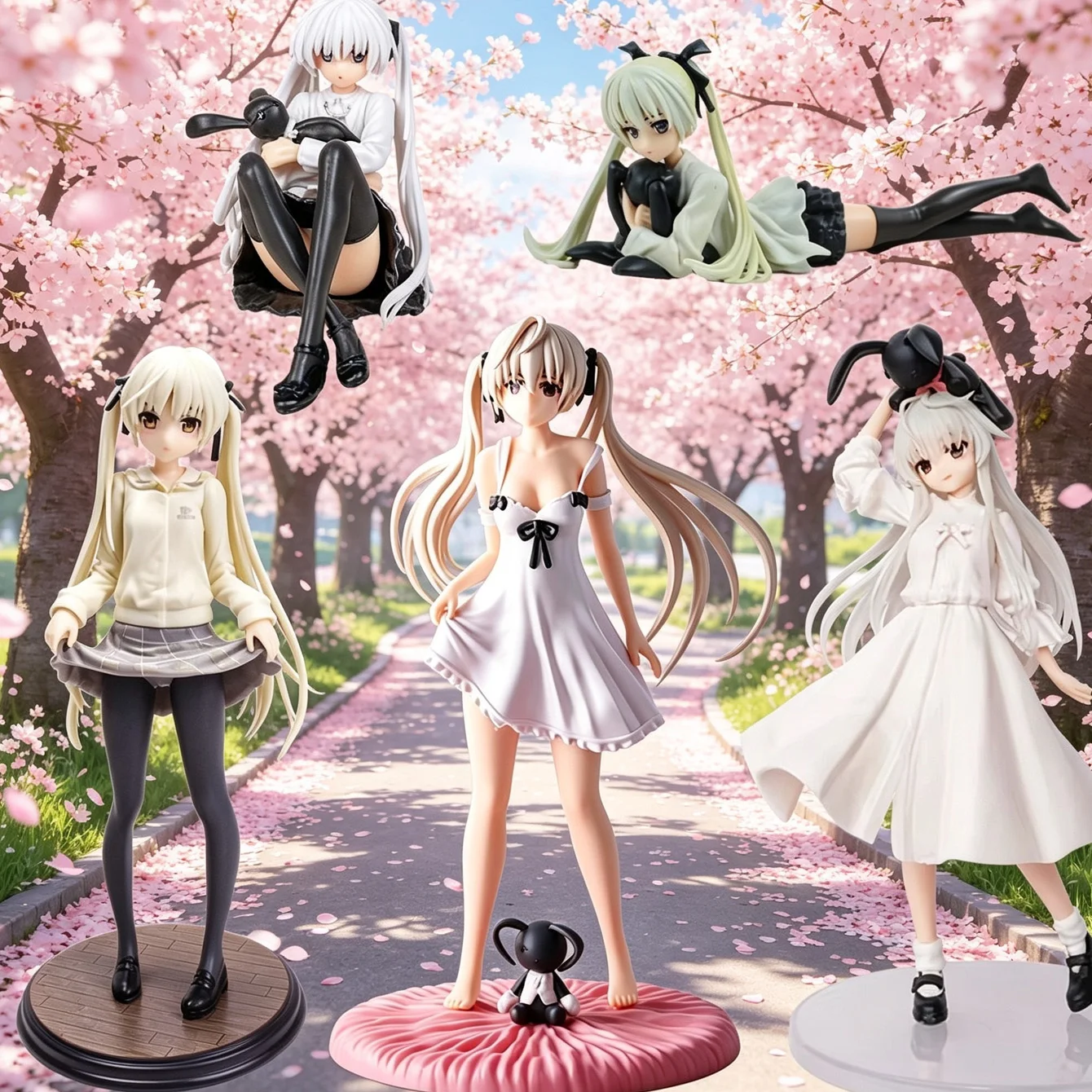 Kasugano Sora Anime Figure Yosuga No Sora Vertical Display PVC Model Statue for Car Dashboard Desk And Room Decor