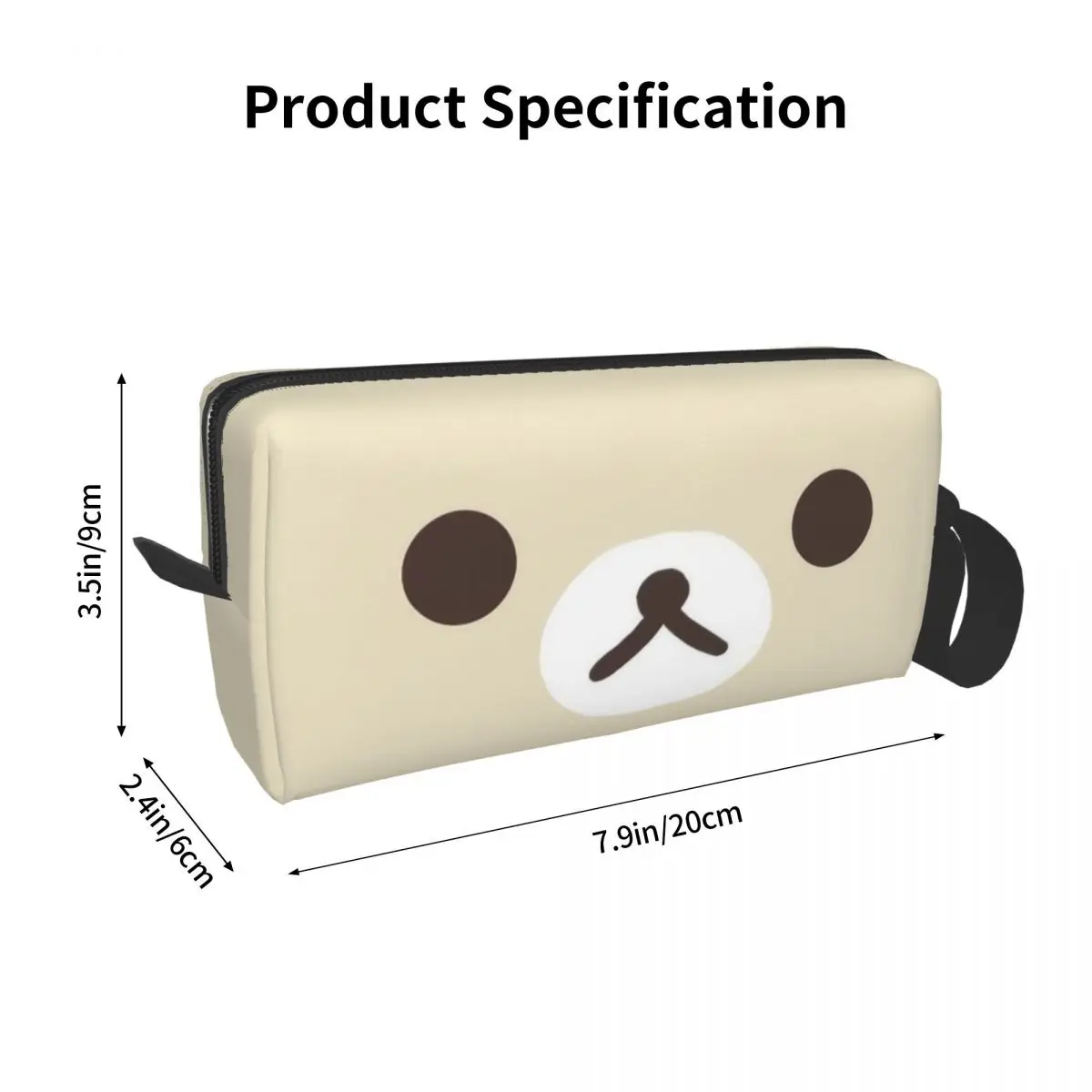 Korilakkuma Face Large Makeup Bag custodia impermeabile borse per cosmetici da viaggio rilakuma Organizer per Unisex