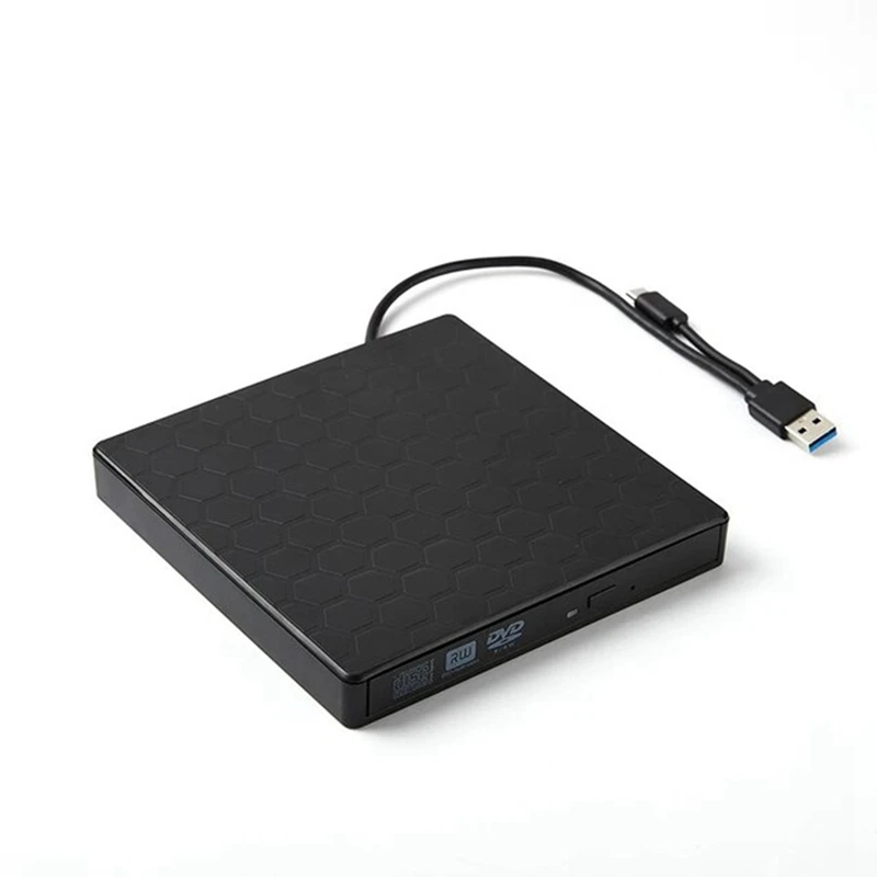 External DVD Drive USB 3.0 Portable +/-RW Player For CD ROM Burner Compatible With Laptop Desktop PC Windows