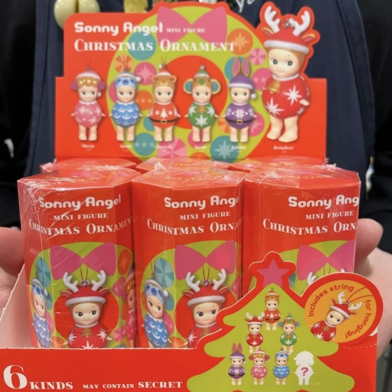 ของแท้ Sonny Angel คริสต์มาส Series กล่องตาบอด Hippie Kawaii Sonny Angel รูปจํากัด Mystery กล่องเด็กคริสต์มาสของขวัญ