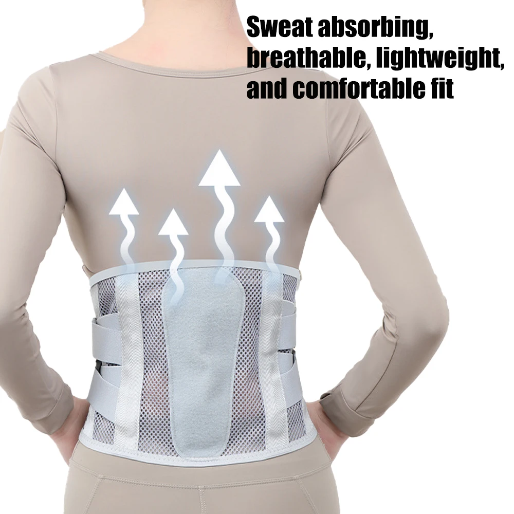 1PCS Back Brace for Lower Back Pain, Lumbar Support, Herniated Disc, Sciatica - Adjustable, Breathable Design for Men and Women