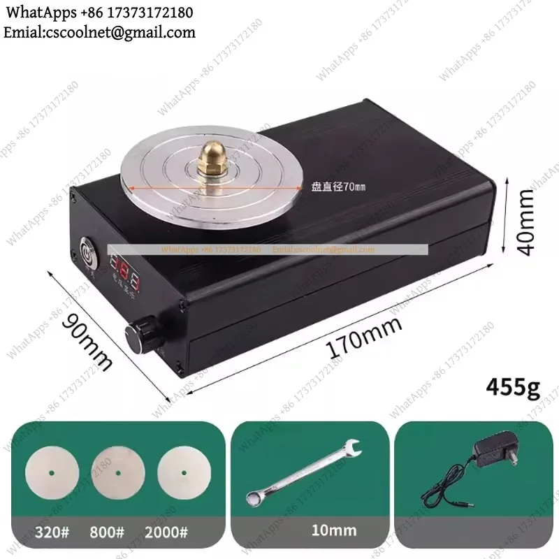 k3 Electric Knife Grinder 220V 70mm 0-3000RPM Variable Speed Sharpener for Kitchen Butcher Blade Cutting Tool Replacement Part