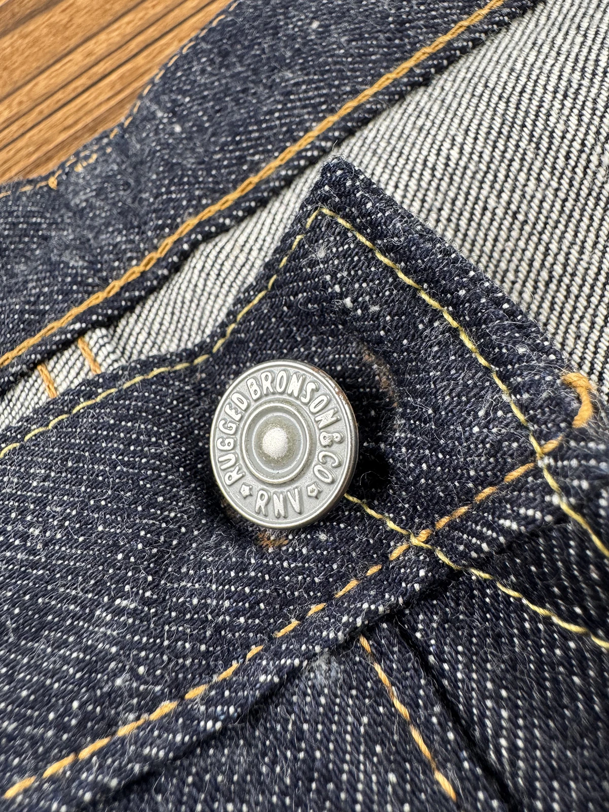 مجموعة برونسون متينة 55801XX جينز خام Selvedge من قماش الدنيم النيلي مريح ومقاس مستقيم #2