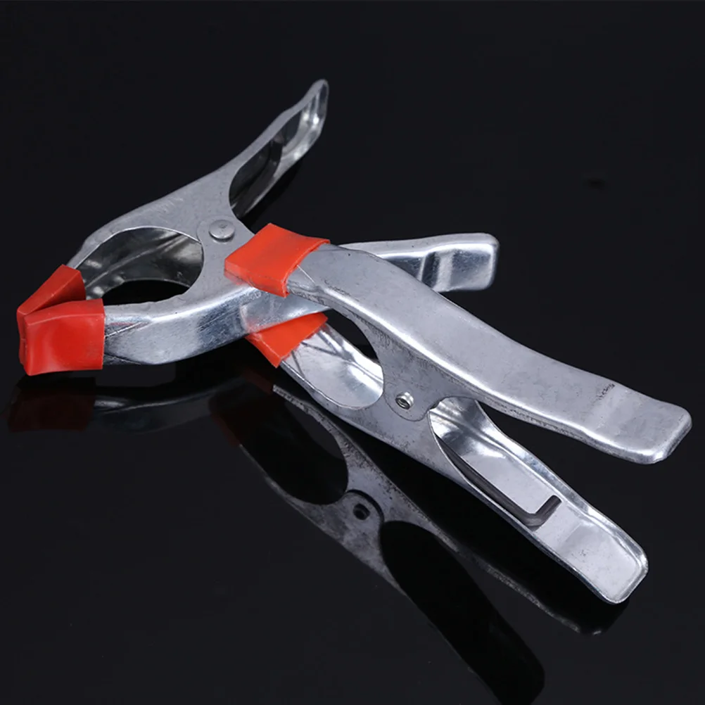 

6 pcs Heavy Duty Metal Clamp Inch Heavy Duty Spring Metal Clamps Woodworking Carpentry Clamping Fastening Silver